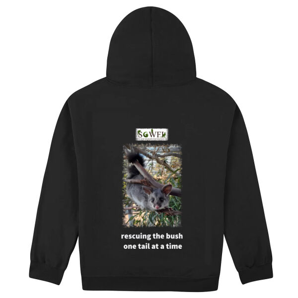 hooded sweatshirt - rescuing the bush one tail at a time Thumbnail