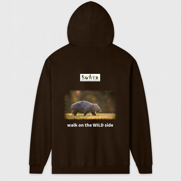 men's zip hoodie - walk on the WILD side Thumbnail