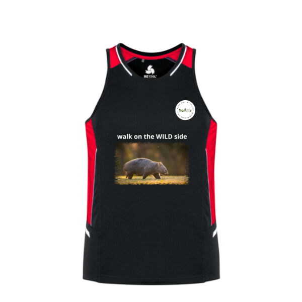 men's sports singlet - walk on the WILD side Thumbnail